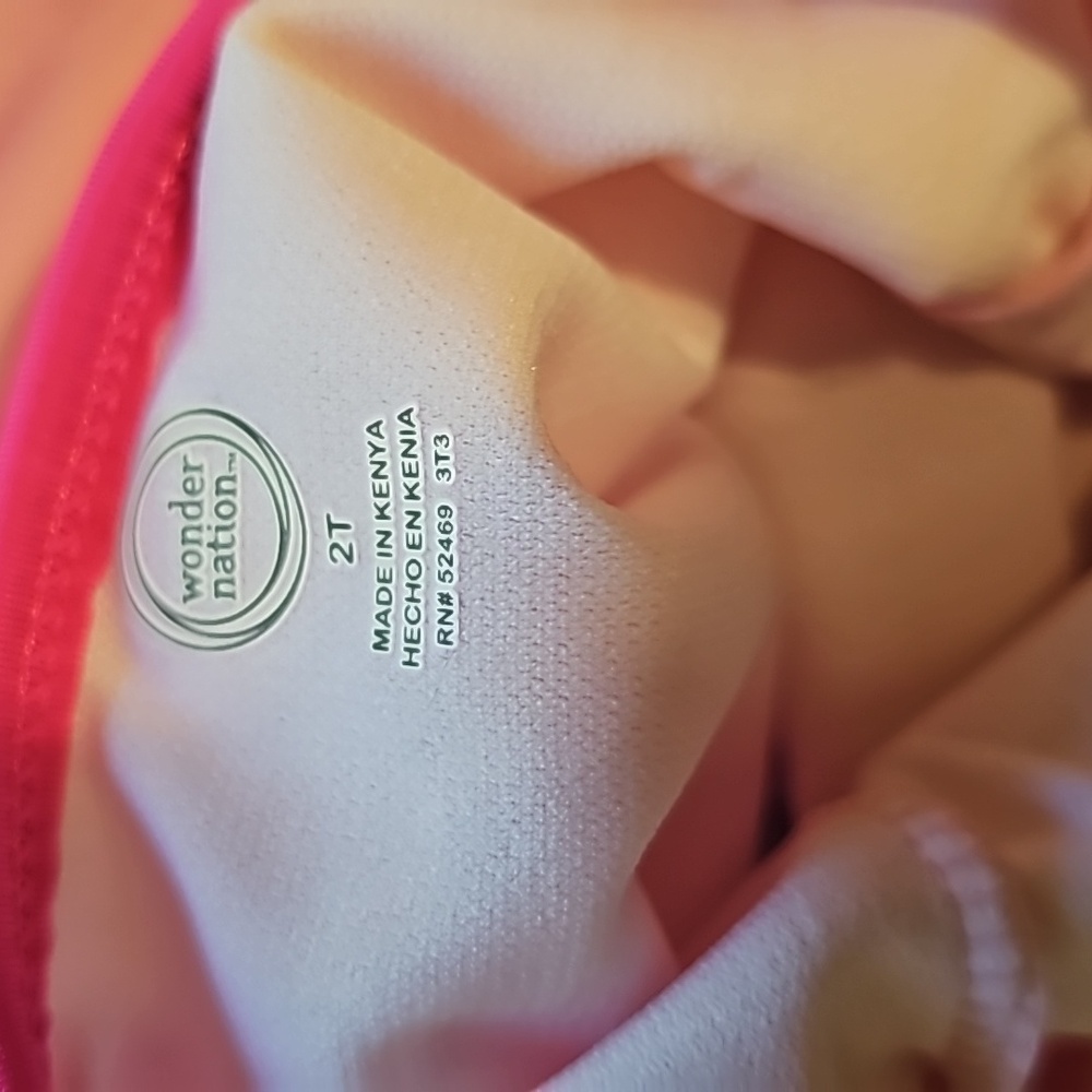 Wonder Nation Toddler Girls Swimsuit / Coverup Size 2T - Picture 6 of 8